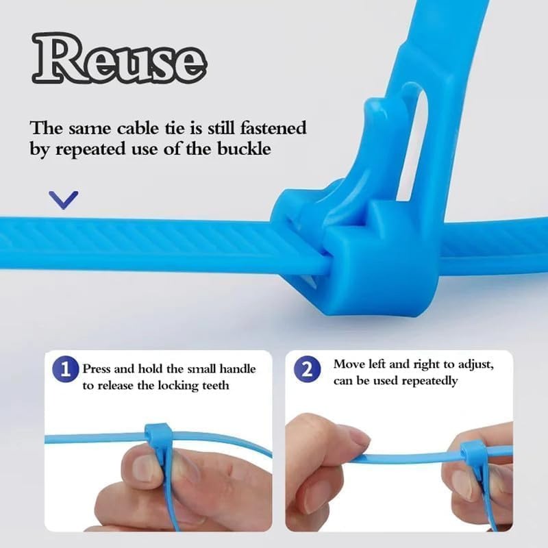 Reusable Cable Ties (Pack Of 50)