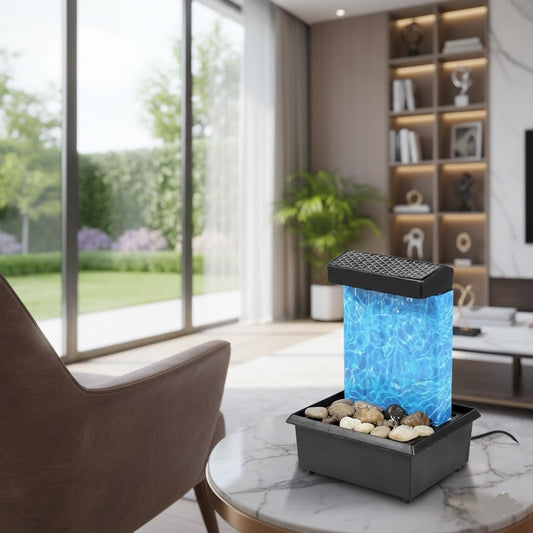 Tabletop Water Fountain with Light
