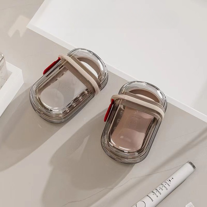 Leakproof  Acrylic Travel Soap Holder