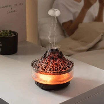 Creative Volcano-Shaped Fire Humidifier