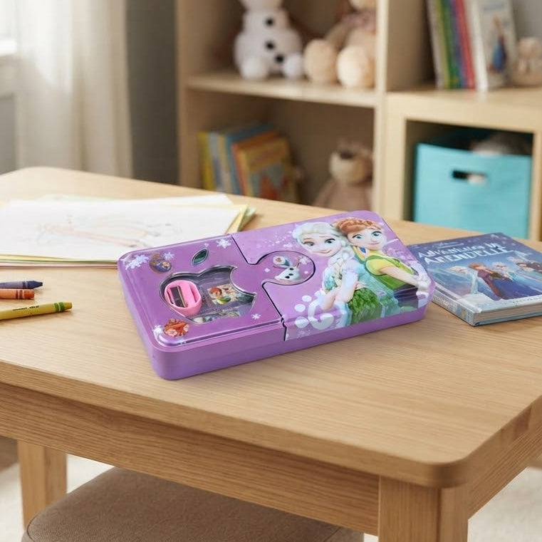 Metal Pencil Box with Stationery