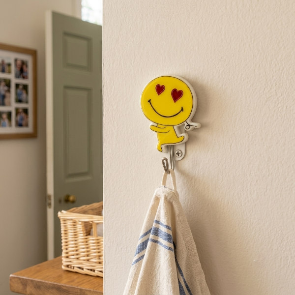9PCs Emoji Self-Adhesive Wall Hook