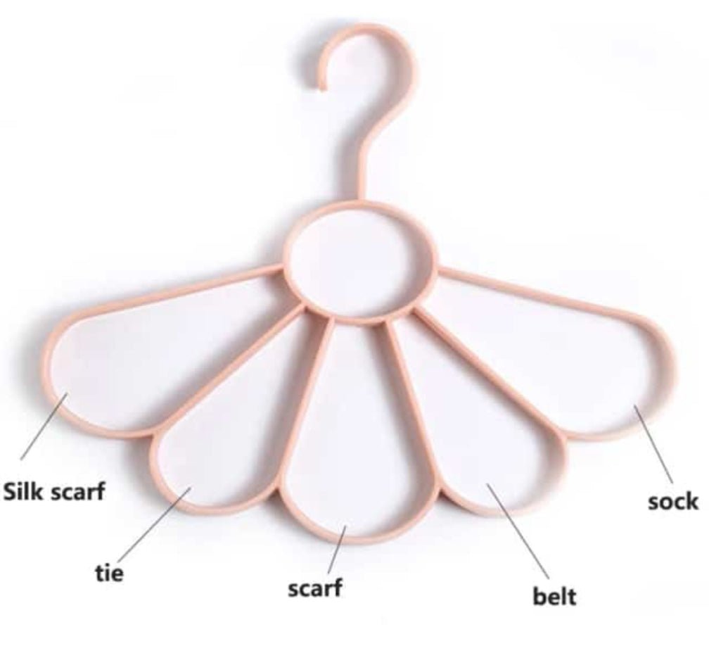 Flower Design 5 Ring Multipurpose Hanger - Easy Wholesale