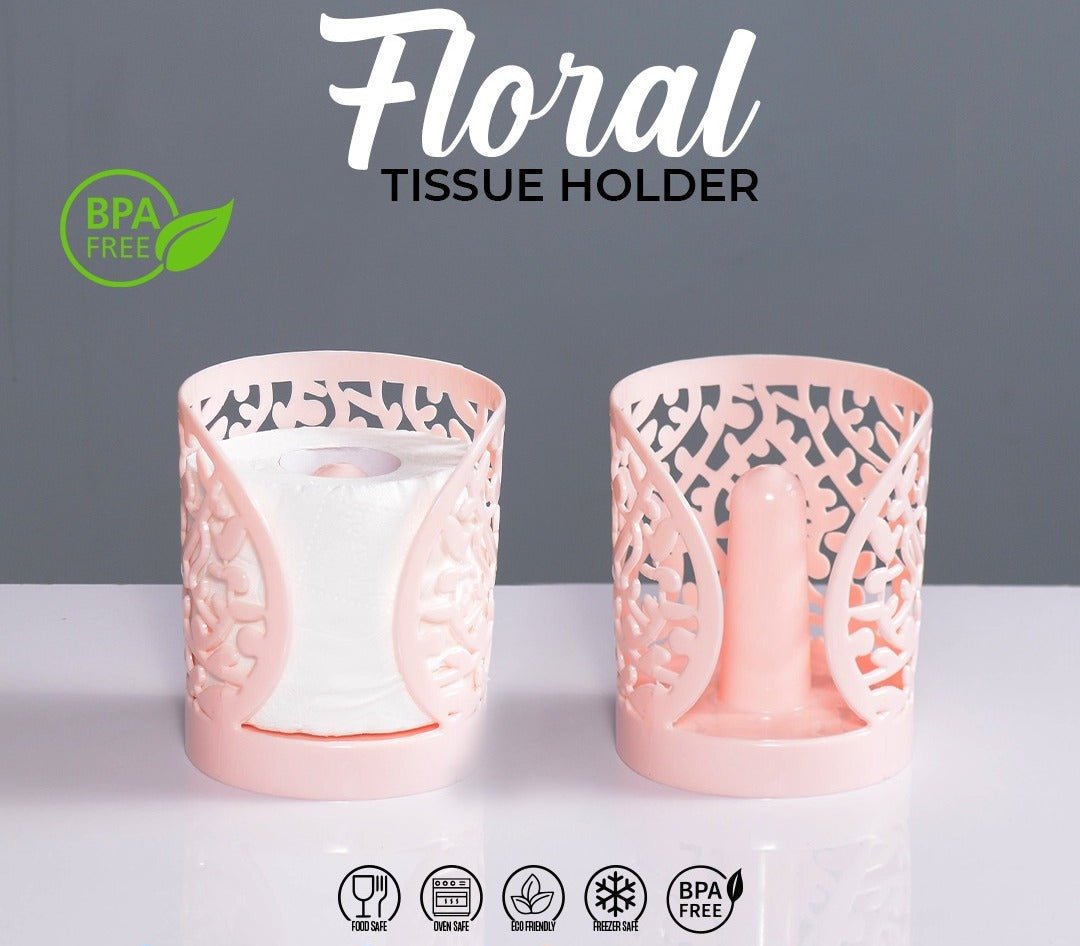 Flower Design Tissue Roll Paper Holder. - Easy Wholesale