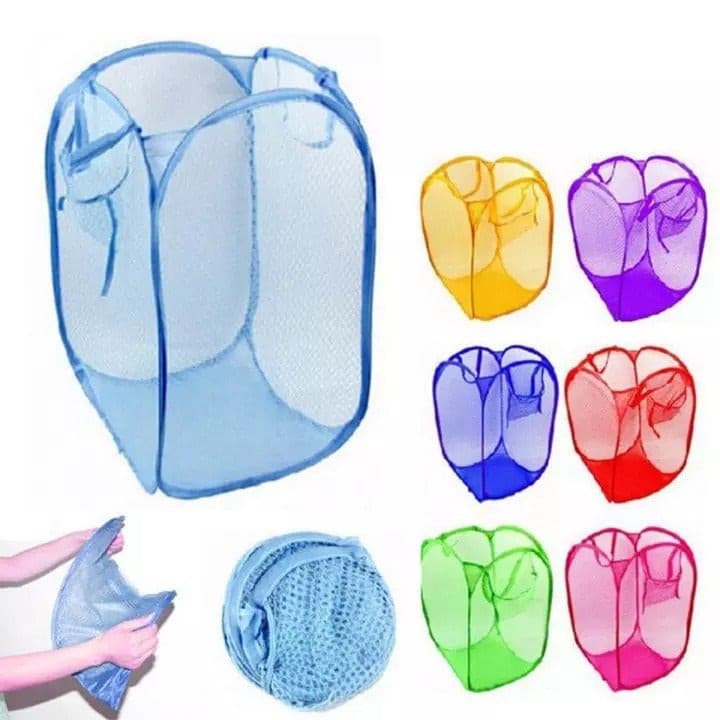 Foldable Storage Net Basket for Laundry and Multipurpose use - Easy Wholesale