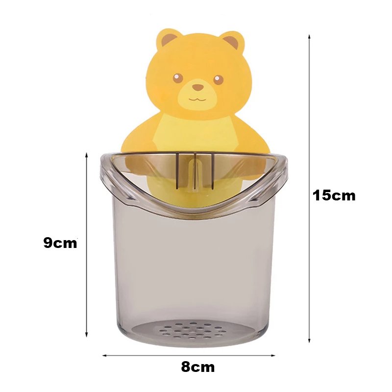 Home Bathroom Accessories Set Toothbrush Holder Toothpaste Storage Rack Wall Mount - Easy Wholesale