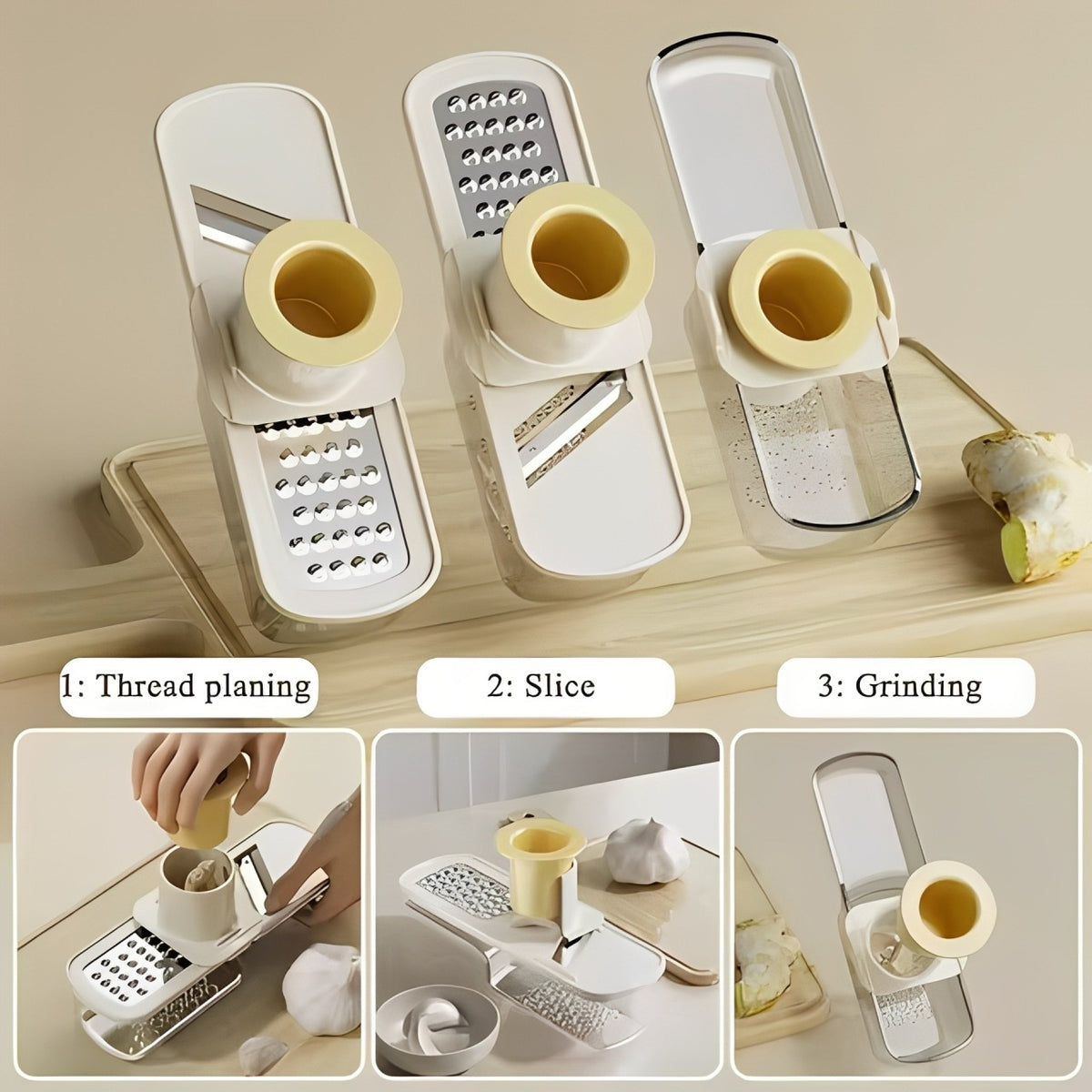 3 in 1 Mini Garlic Slicer