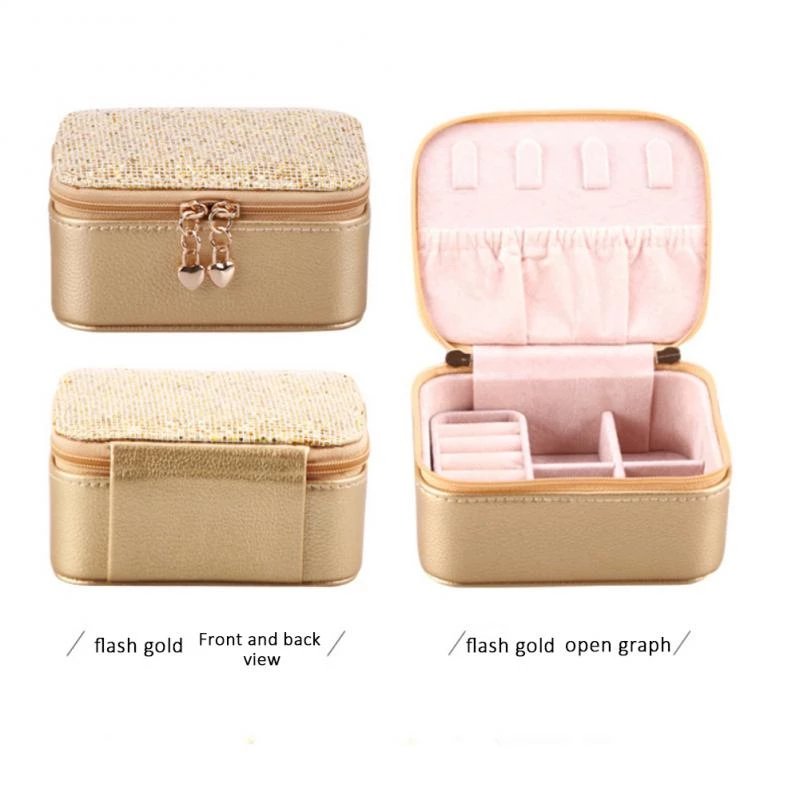 Jewelry Travel Organizer,Portable Small Jewelry Boxes Traveling Essentials for Women,Rose Red. - Easy Wholesale