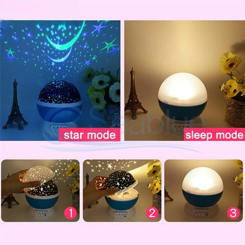 LED Rotating Starry Sky Star Master USB Projector Lamp. - Easy Wholesale
