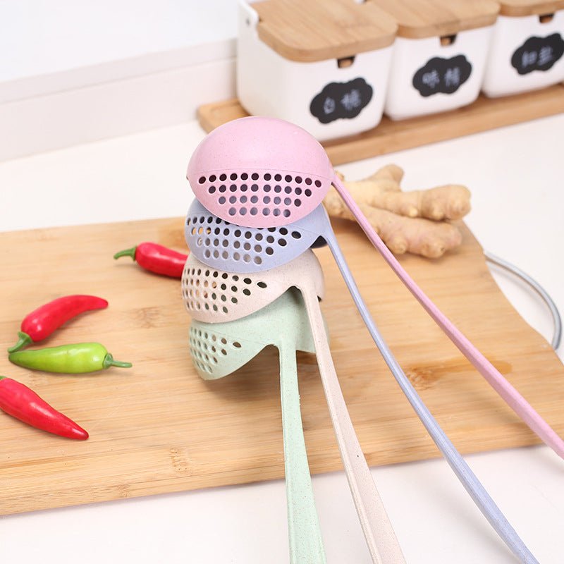 Long Handle 2 In 1 Cooking Colander Slotted Spoon. - Easy Wholesale