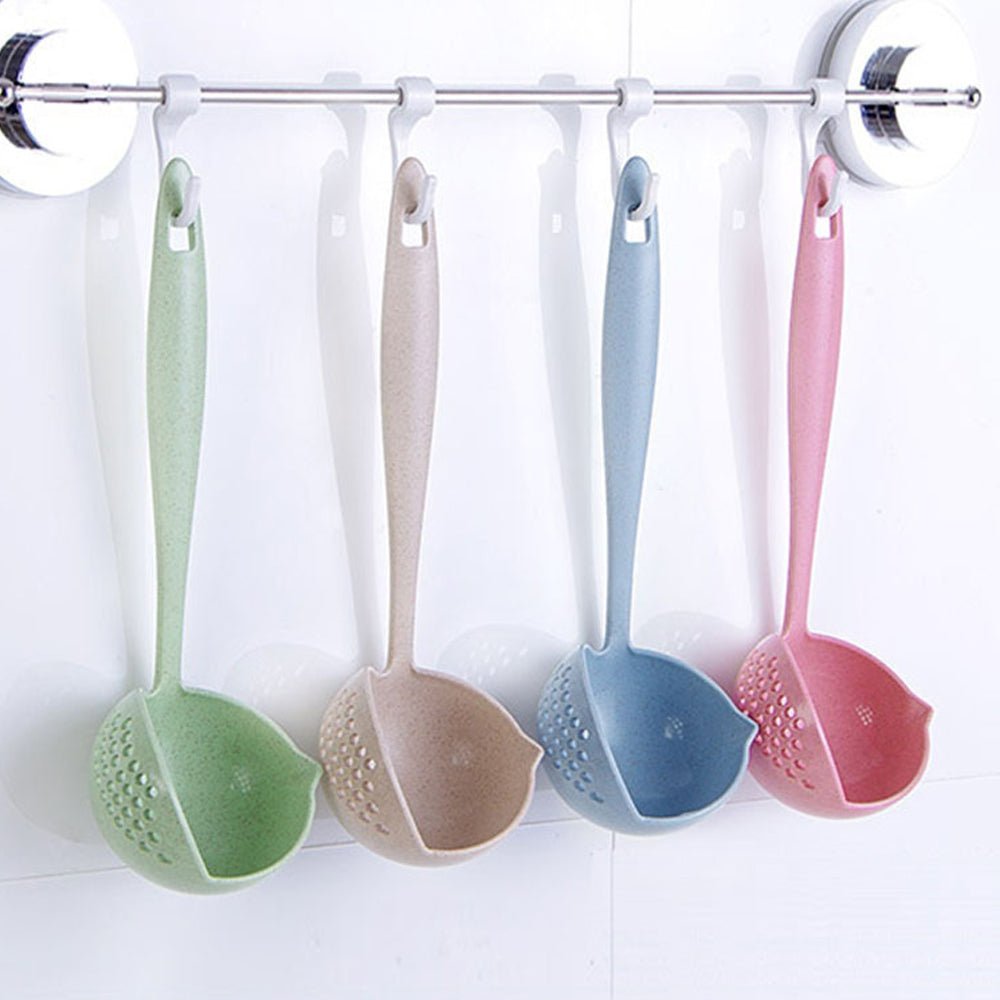 Long Handle 2 In 1 Cooking Colander Slotted Spoon. - Easy Wholesale