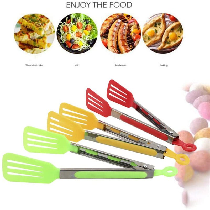 Long Handle No-Stick BBQ Grilling Kitchen Tongs. - Easy Wholesale