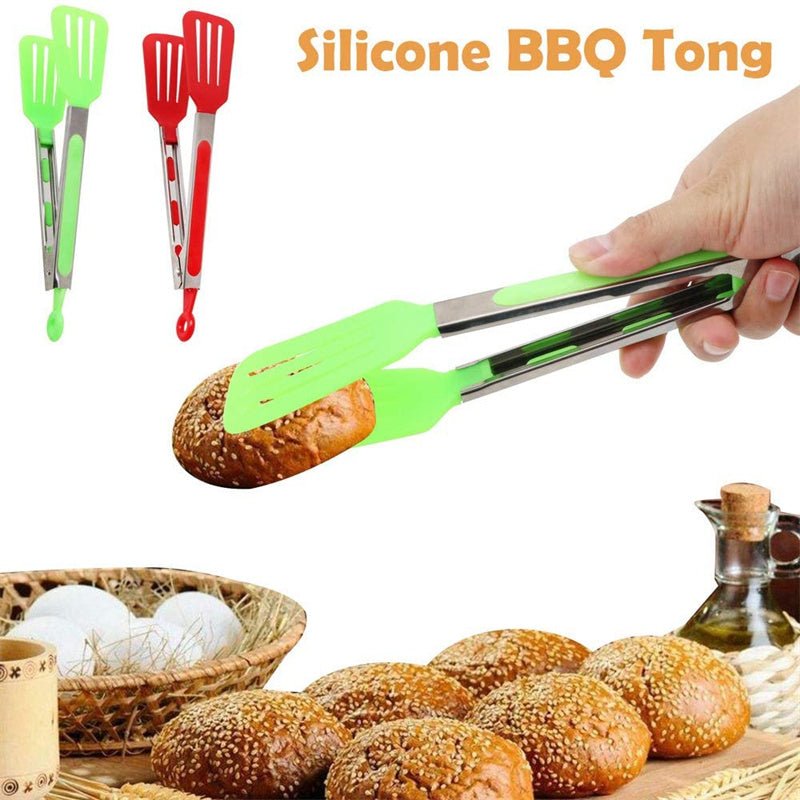 Long Handle No-Stick BBQ Grilling Kitchen Tongs. - Easy Wholesale