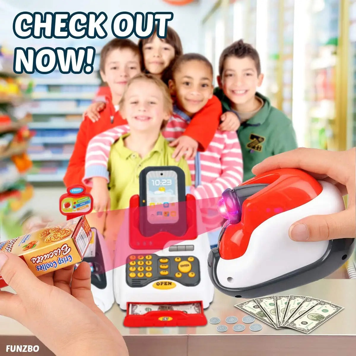 Grocery Store Pretend Play Toy Set