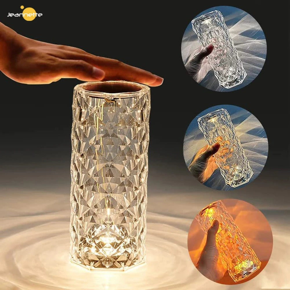 Rechargeable LED Crystal Diamond Lamp