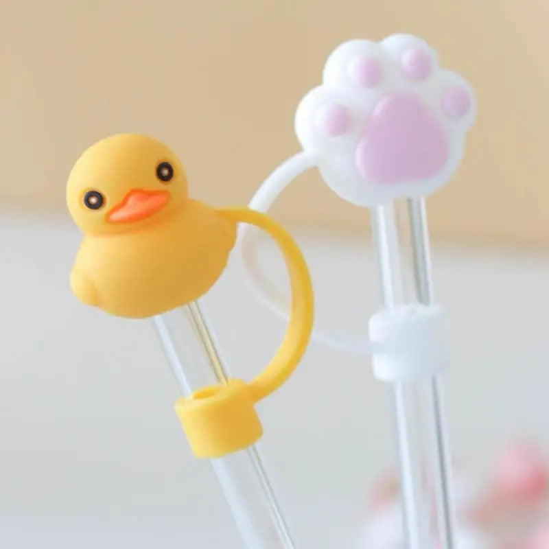 4PCs Silicon Tumbler Straw Cover (Random Covers)
