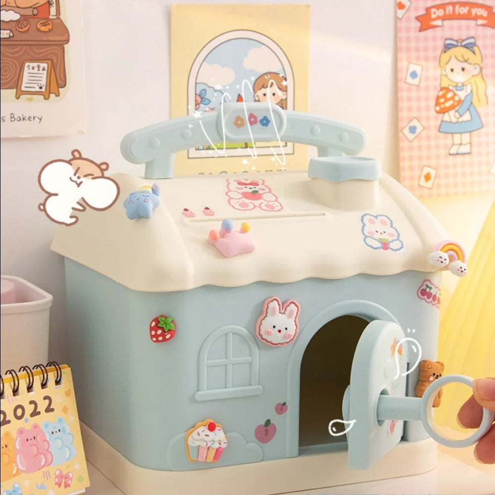 Plastic House Shape Money Saving Box