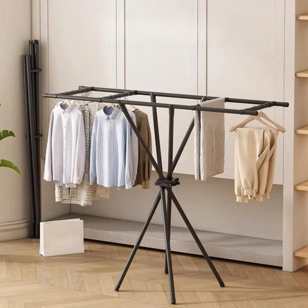 Folding X Shape Clothes Drying Rack