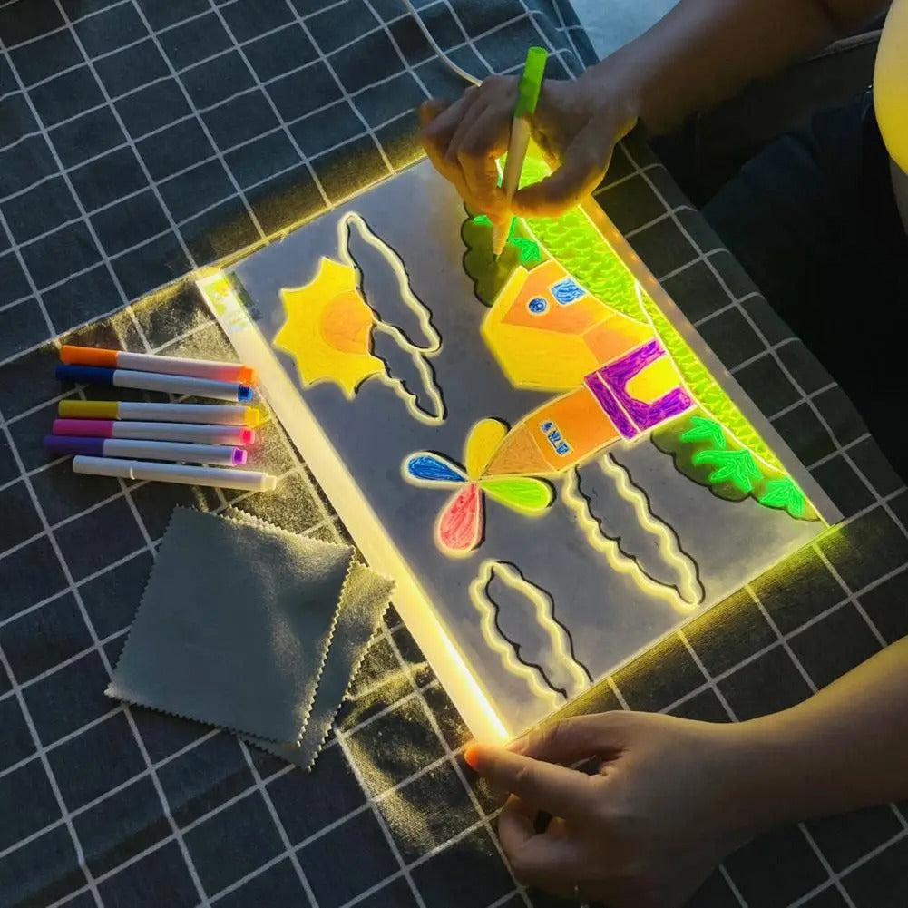 Transparent Acrylic LED Writing Board
