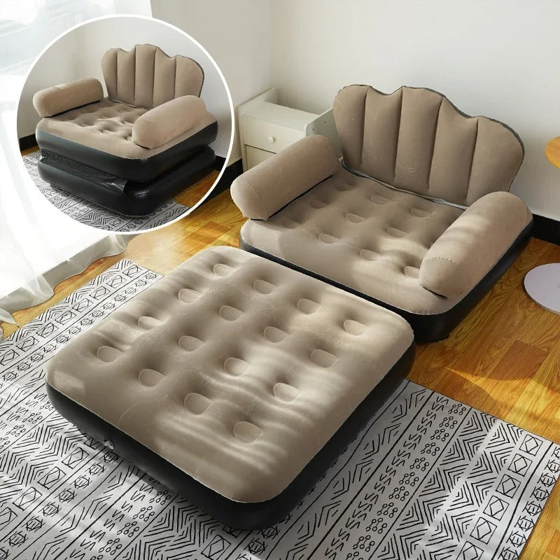 Folding Dual-Purpose Inflatable Sofa & Bed