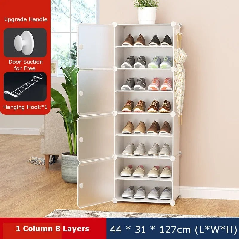 Space-Saving Attachable Cabinet Shoe Rack