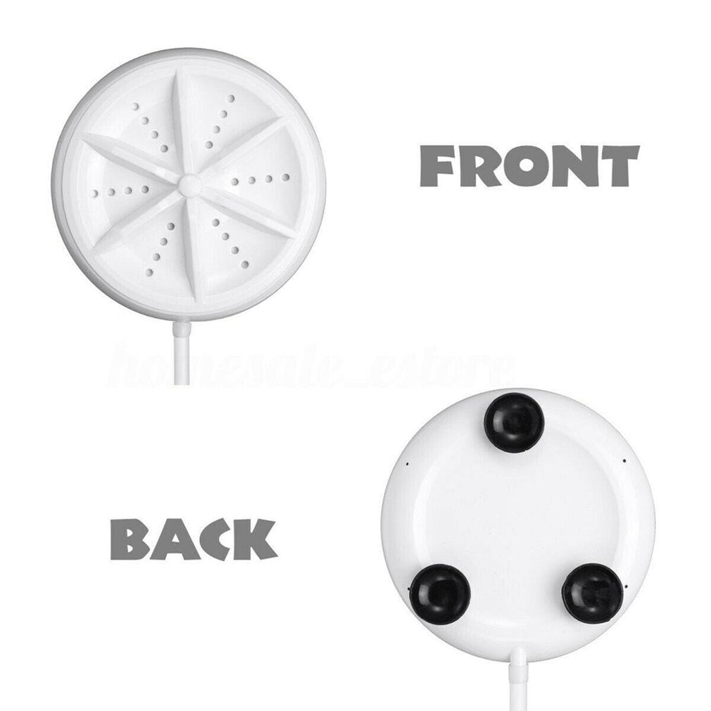 Mini Ultrasonic Washing Machine Portable Turbo Personal Rotating Washer Convenient Travel Home Business Travel - Easy Wholesale
