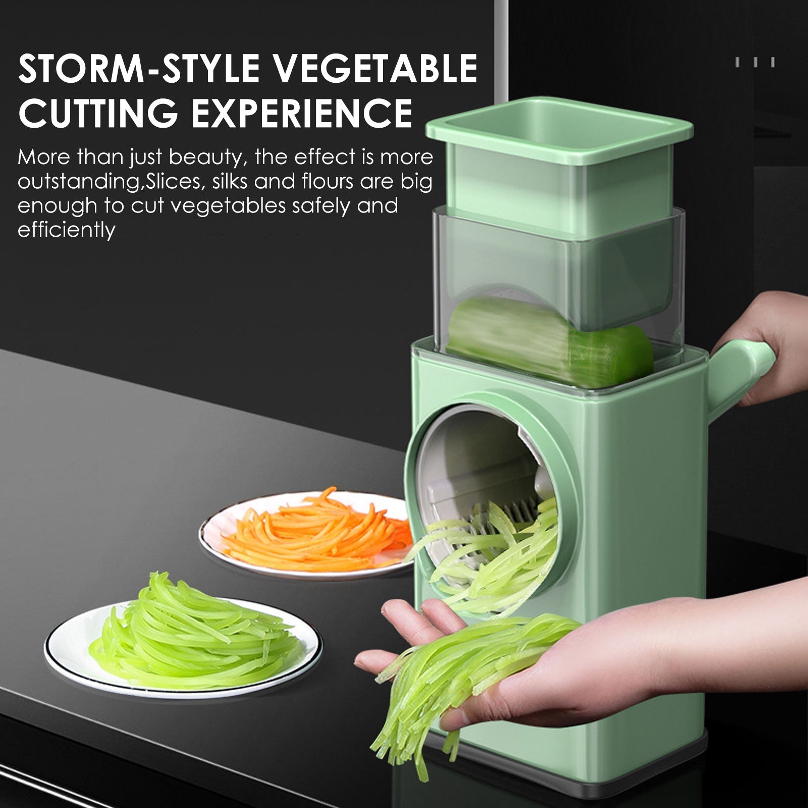 Multi-function Hand Rotary Vegetable Cutter. - Easy Wholesale