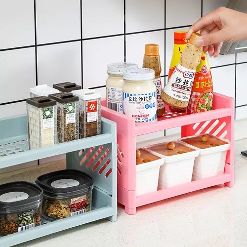 Multifunctional 2 Layers Desktop Organizer Storage Rack. - Easy Wholesale