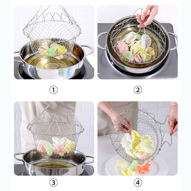 Multifunctional Foldable Chef Basket | 12 in 1 Kitchen Tool - Easy Wholesale