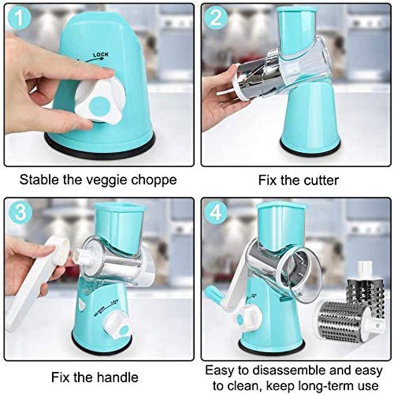 Multifunctional Manual Vegetable Drum Chopper. - Easy Wholesale