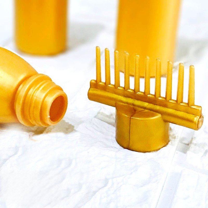 Oil Bottle With Comb Best For Dandruff Remover Anti Lice Stronger Hair. - Easy Wholesale