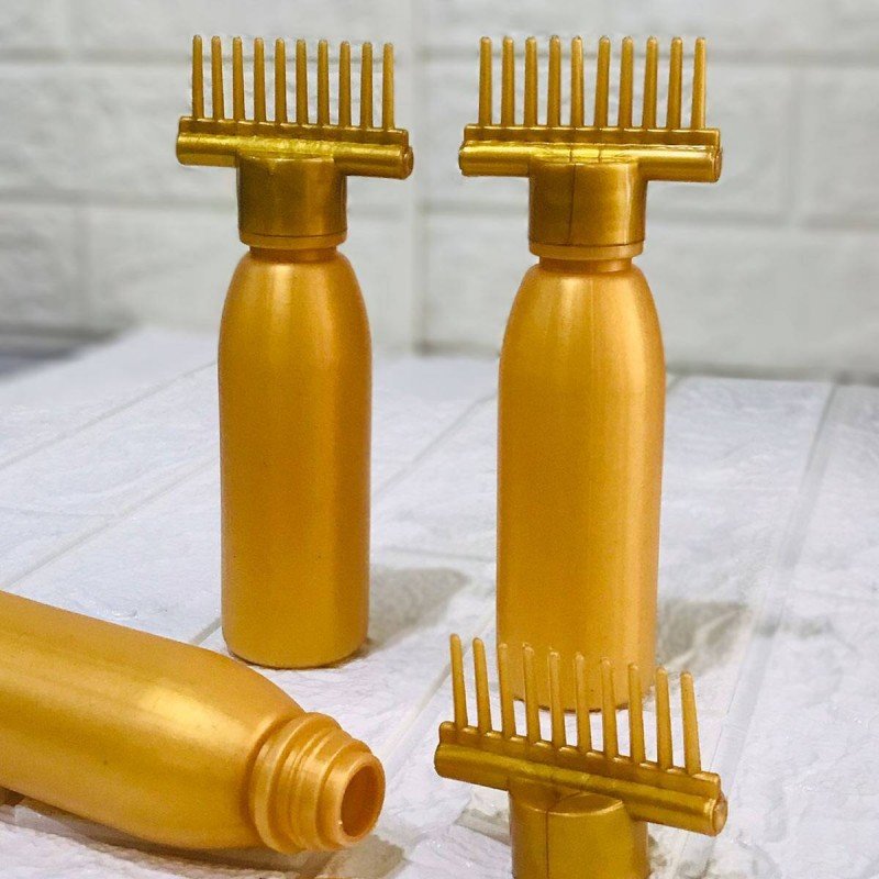Oil Bottle With Comb Best For Dandruff Remover Anti Lice Stronger Hair. - Easy Wholesale