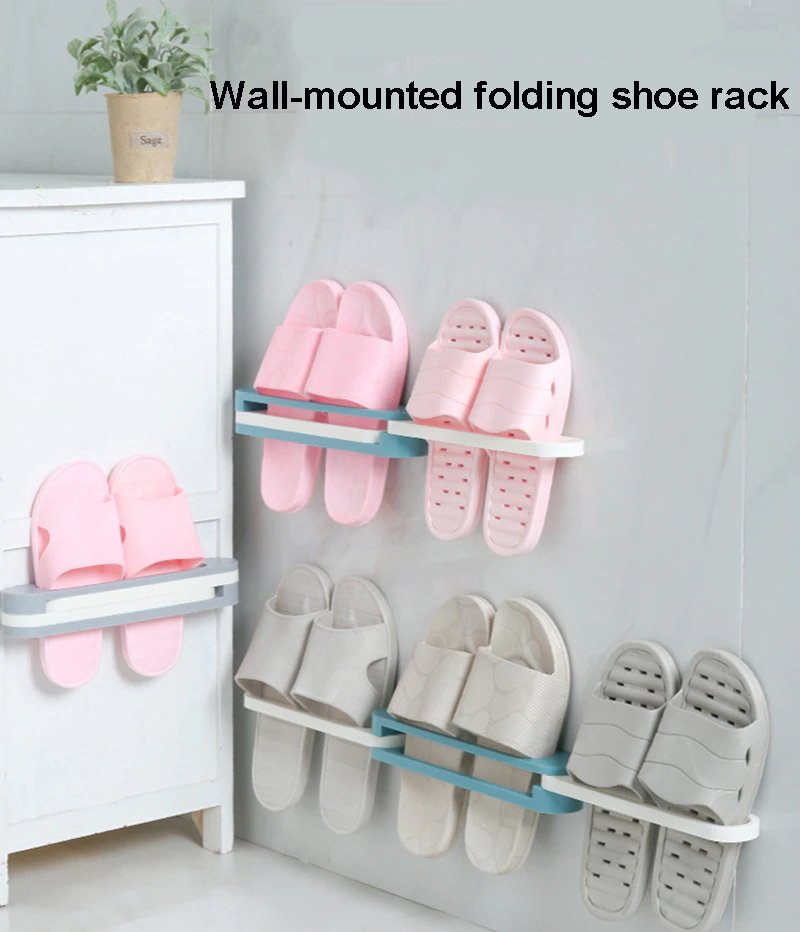 Pack of 1 - WALL MOUNTED FOLDING SHOE RACK - Easy Wholesale