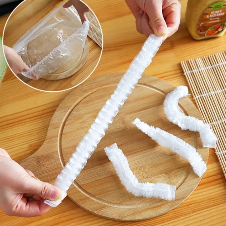 Pack of 100 - Disposable Plastic food Wrap - Easy Wholesale
