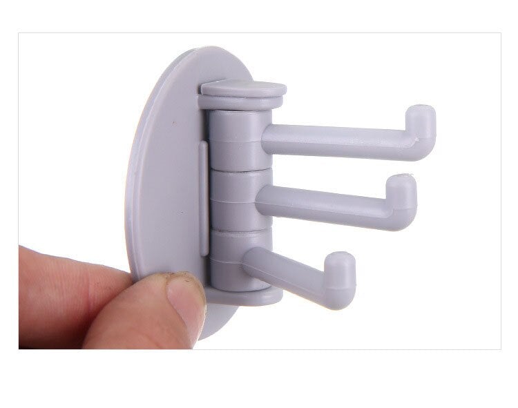 Pack Of 2 Self Adhesive 3 Branch Hook for Multipurpose Use - Easy Wholesale