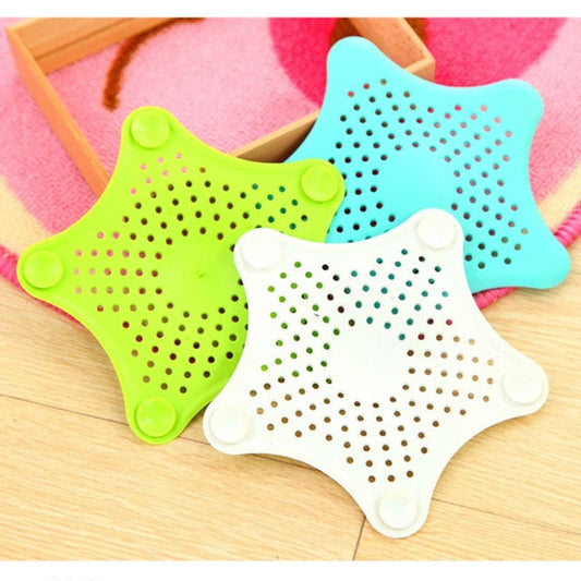 Pack of 3 - Silicone Rubber Five-pointed Star Sink Filter - Easy Wholesale