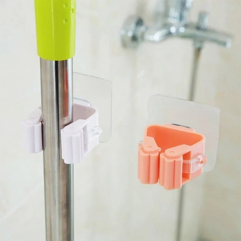 Pack Of 3 - Wall Mounted Mop, Brush & Broom Holder - Easy Wholesale