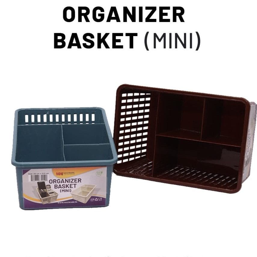 Plastic Basket for Kitchen- Fruit Vegetable Cabinet Organizer - Mini Size - Easy Wholesale