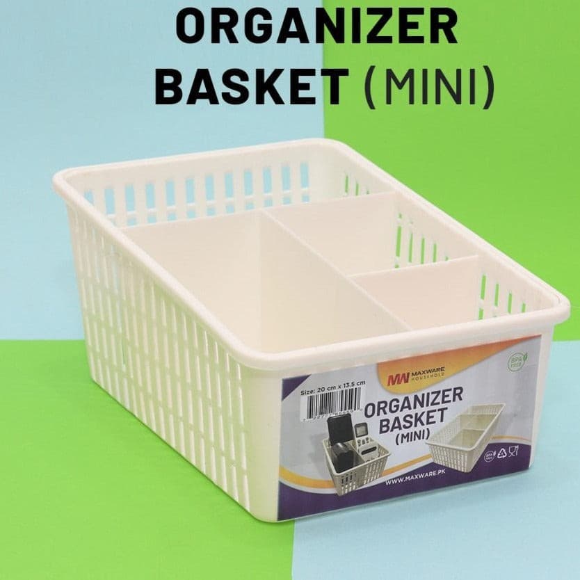 Plastic Basket for Kitchen- Fruit Vegetable Cabinet Organizer - Mini Size - Easy Wholesale