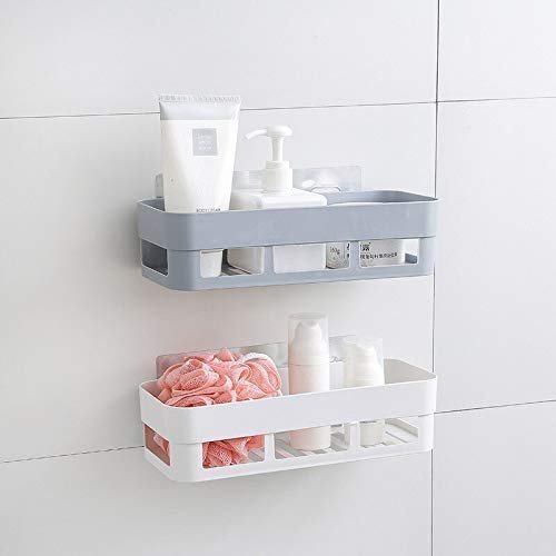 Plastic Storage Rack Self Adhesive Wall Storage Toilet Organizer - Easy Wholesale
