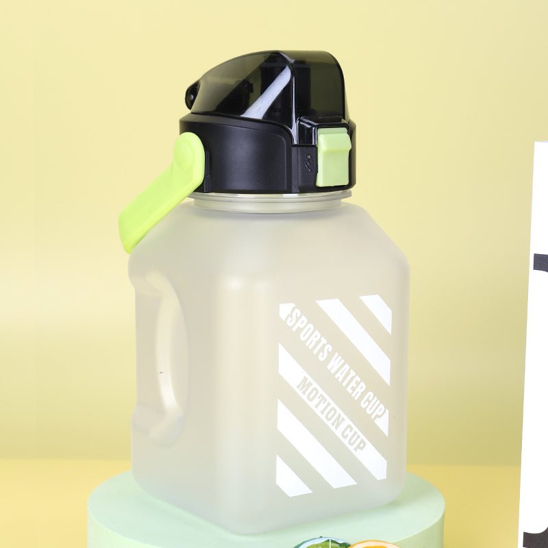 Portable High Value Square Sports Water Bottle With Straw. - Easy Wholesale
