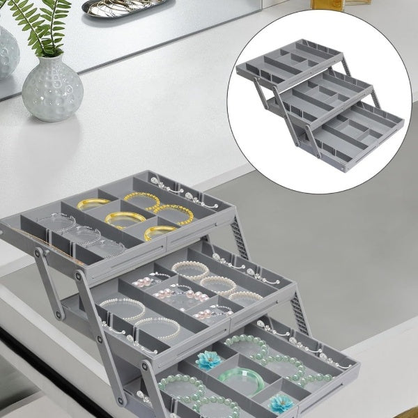 3-Tier Smart Drawer Organizer for Desk Storage