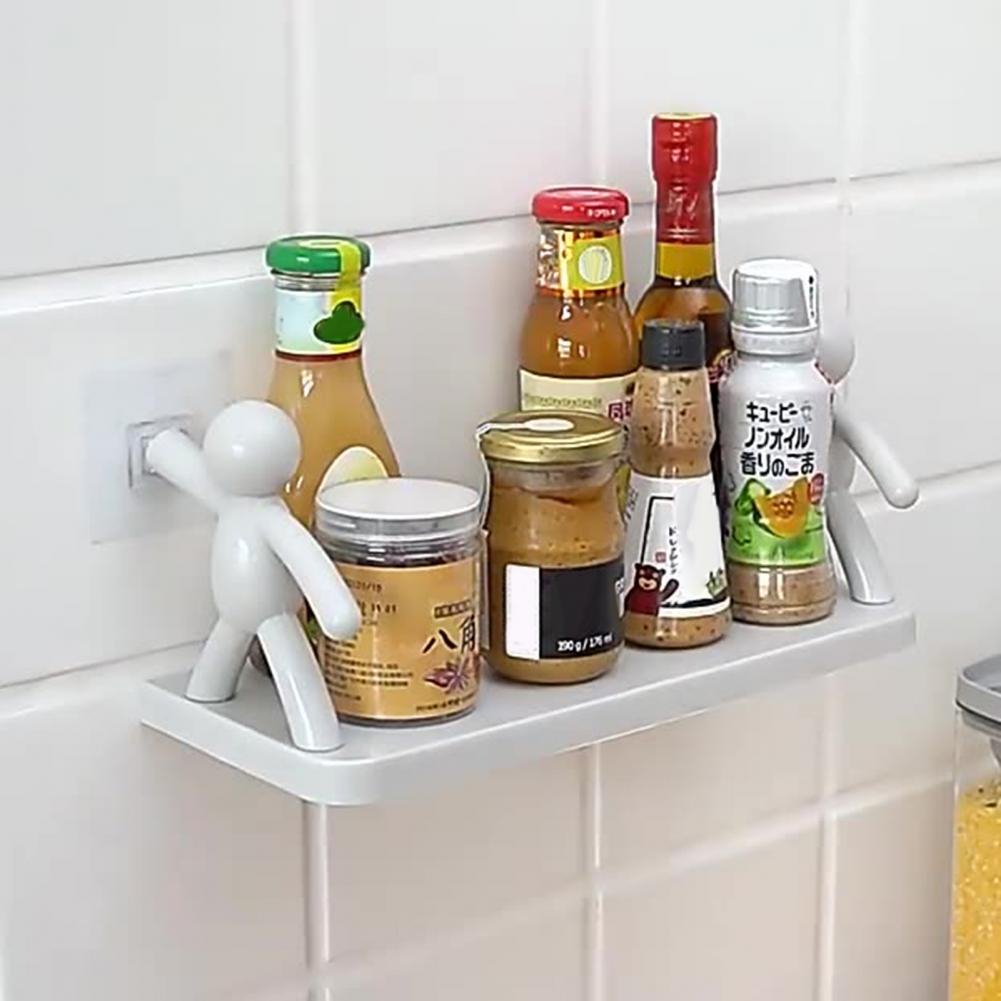 Self-adhesive Creative Kitchen Storage Wall-mounted Shelves. - Easy Wholesale