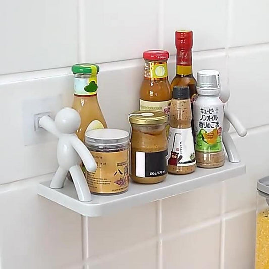 Self-adhesive Creative Kitchen Storage Wall-mounted Shelves. - Easy Wholesale