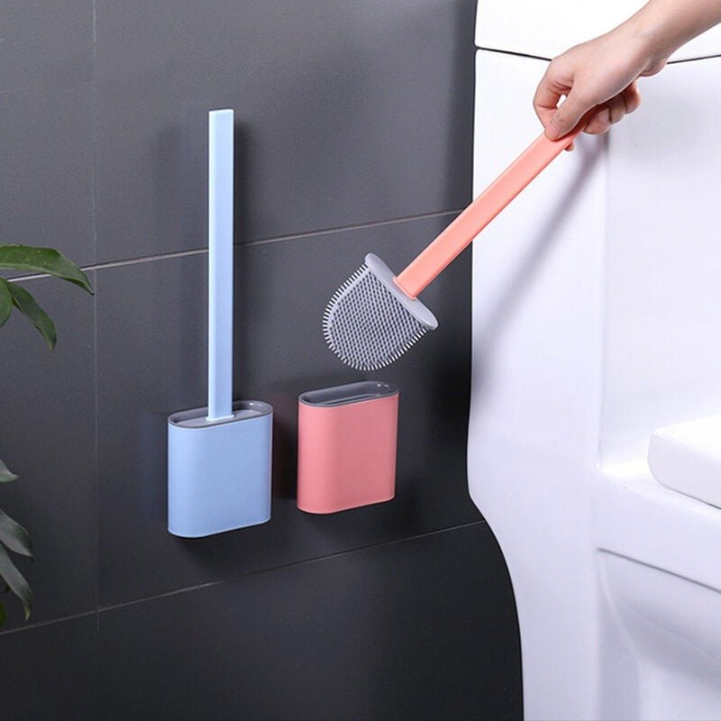 Self Adhesive Silicone Toilet Brush. - Easy Wholesale