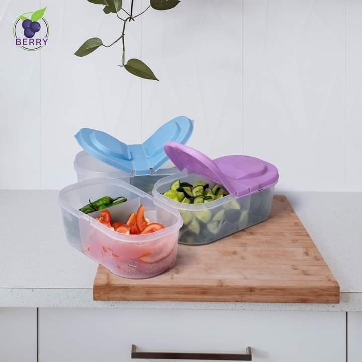 Splash Dual Compartment Food container - Pack Of 2 - Easy Wholesale