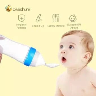Squeeze Baby Feeder with Spoon - Easy Wholesale