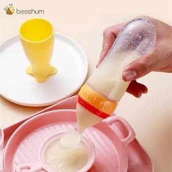 Squeeze Baby Feeder with Spoon - Easy Wholesale