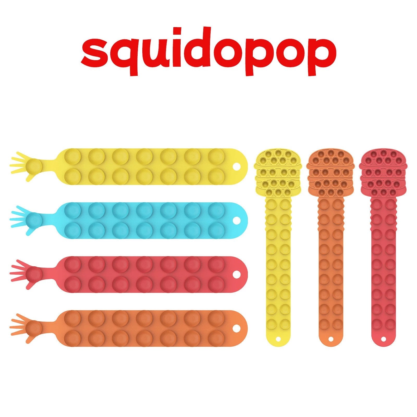 Squidopop Stress Relief Toys Sensory Silicone Sheet. - Easy Wholesale