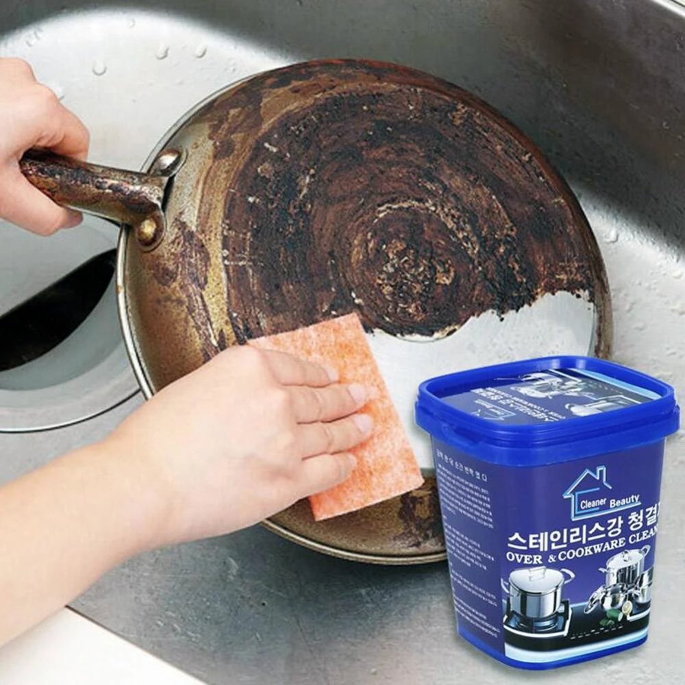 Stainless Steel Cleaning Paste Remove Stains Multi-Purpose Cleaner Home Kitchen Bathroom Accessories - Easy Wholesale